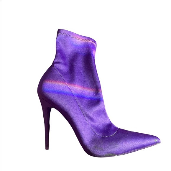 Purple Steve Madden Heel Booties 